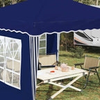 Pop-up Partyzelt 288 x 288 x 245 cm Blau Oxford-Stoff