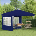 Pop-up Partyzelt 288 x 288 x 245 cm Blau Oxford-Stoff