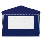 Pop-up Partyzelt 288 x 288 x 245 cm Blau Oxford-Stoff