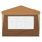 Pop-up Partyzelt 288 x 288 x 245 cm Beige Oxford-Stoff