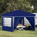 Pop-up Partyzelt 288 x 288 x 245 cm Blau Oxford-Stoff