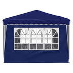 Pop-up Partyzelt 288 x 288 x 245 cm Blau Oxford-Stoff