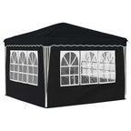 Pop-up Partyzelt 288 x 288 x 245 cm Anthrazit Oxford-Stoff