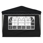 Pop-up Partyzelt 288 x 288 x 245 cm Anthrazit Oxford-Stoff
