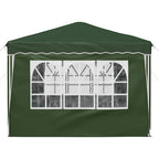 Pop-up Partyzelt 288 x 288 x 245 cm Grün Oxford-Stoff