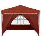 Pop-up Partyzelt 288 x 288 x 245 cm Terrakotta Oxford-Stoff
