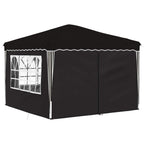 Pop-up Partyzelt 288 x 288 x 245 cm Schwarz Oxford-Stoff