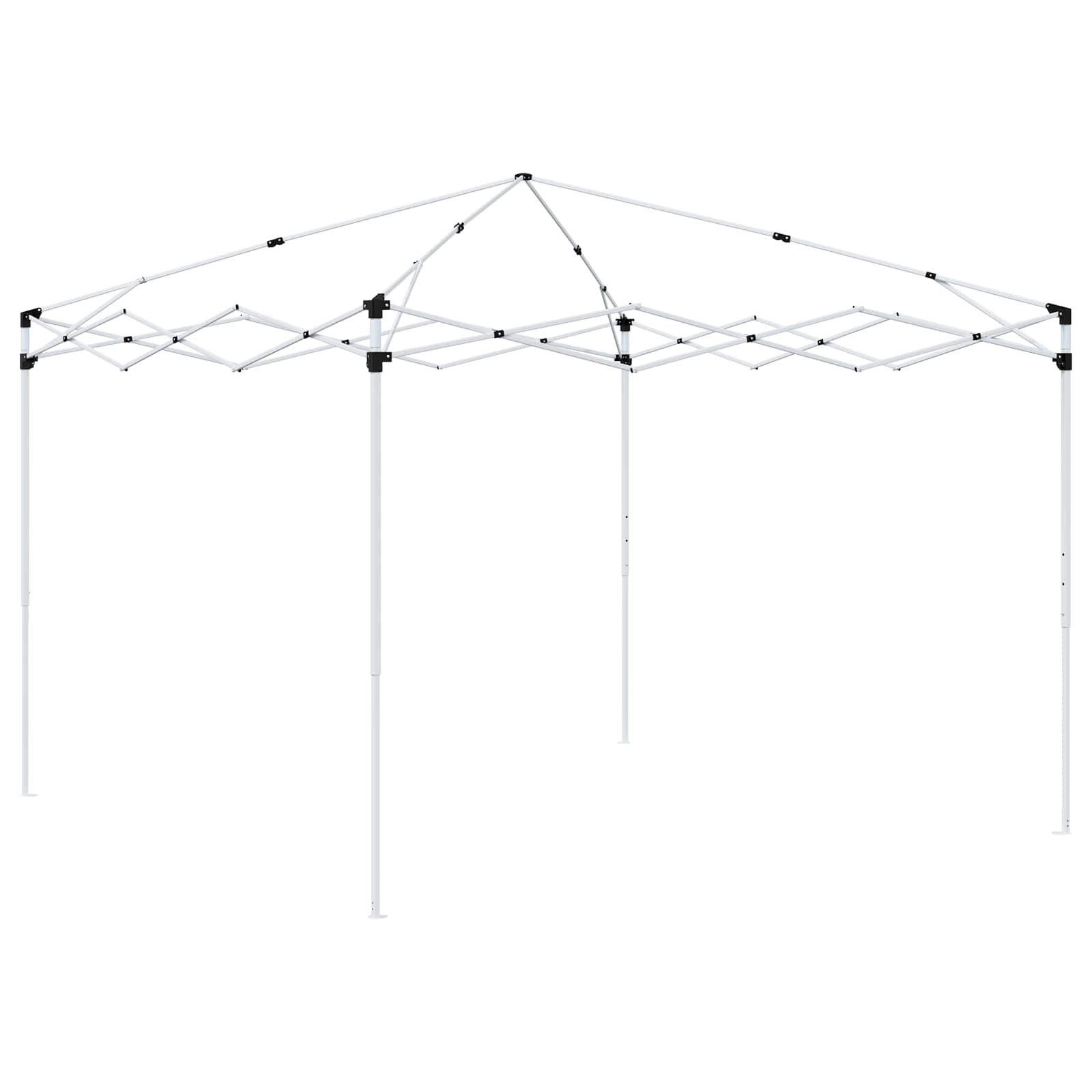 Pop-up Partyzelt 288 x 288 x 245 cm Schwarz Oxford-Stoff