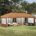 Pop-up Partyzelt 575 x 289 x 245 cm Beige