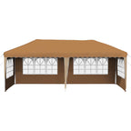 Pop-up Partyzelt 575 x 289 x 245 cm Beige