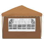 Pop-up Partyzelt 575 x 289 x 245 cm Beige
