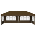 Pop-up Partyzelt 575 x 289 x 245 cm Taupe
