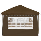 Pop-up Partyzelt 575 x 289 x 245 cm Taupe