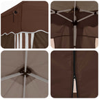 Pop-up Partyzelt 575 x 288 x 245 cm Braun