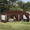 Pop-up Partyzelt 575 x 288 x 245 cm Braun