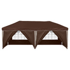 Pop-up Partyzelt 575 x 288 x 245 cm Braun