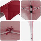Pop-up Partyzelt 194 x 194 x 245 cm Bordeauxrot