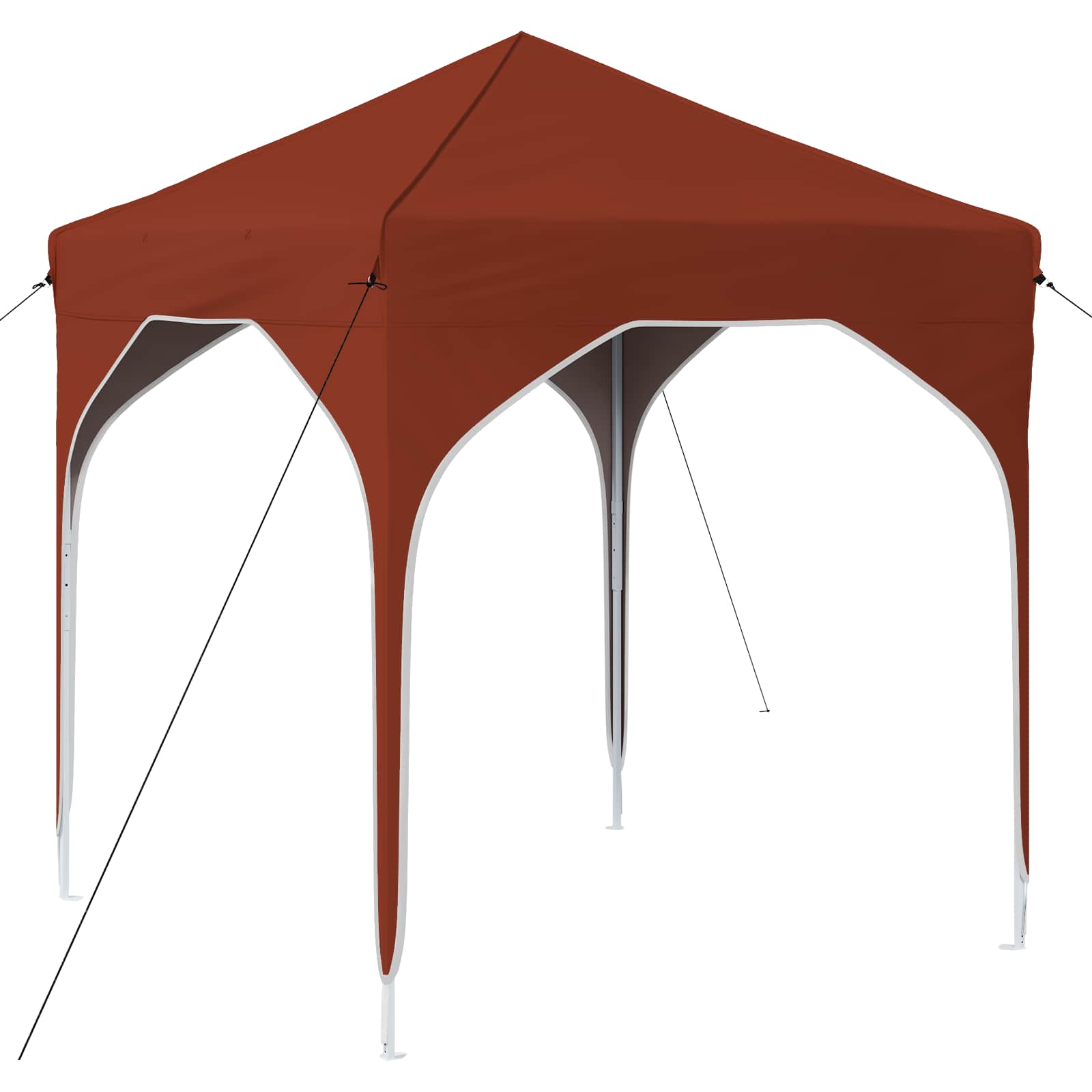 Pop-up Partyzelt 194 x 194 x 245 cm Terrakotta