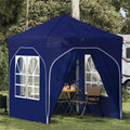 Pop-up Partyzelt 192 x 192 x 245 cm Blau