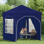 Pop-up Partyzelt 192 x 192 x 245 cm Blau