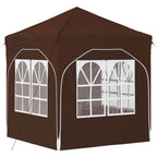 Pop-up Partyzelt 192 x 192 x 245 cm Braun