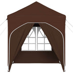 Pop-up Partyzelt 192 x 192 x 245 cm Braun