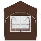 Pop-up Partyzelt 192 x 192 x 245 cm Braun