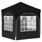 Pop-up Partyzelt 192 x 192 x 245 cm Schwarz