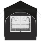 Pop-up Partyzelt 192 x 192 x 245 cm Schwarz