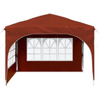 Pop-up Partyzelt 290 x 290 x 245 cm Terrakotta