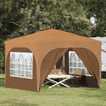 Pop-up Partyzelt 290 x 290 x 245 cm Beige