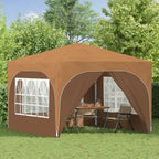 Pop-up Partyzelt 290 x 290 x 245 cm Beige