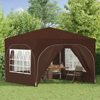 Pop-up Partyzelt 290 x 290 x 245 cm Braun