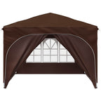 Pop-up Partyzelt 290 x 290 x 245 cm Braun