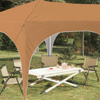 Pop-up Partyzelt 575 x 288 x 245 cm Beige Oxford-Stoff