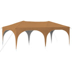 Pop-up Partyzelt 575 x 288 x 245 cm Beige Oxford-Stoff