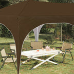Pop-up Partyzelt 575 x 288 x 245 cm Taupe Oxford-Stoff