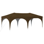 Pop-up Partyzelt 575 x 288 x 245 cm Taupe Oxford-Stoff