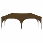 Pop-up Partyzelt 575 x 288 x 245 cm Taupe Oxford-Stoff
