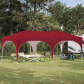 Pop-up Partyzelt 575 x 288 x 245 cm Bordeauxrot Oxford-Stoff