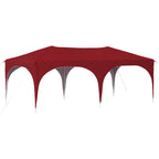 Pop-up Partyzelt 575 x 288 x 245 cm Bordeauxrot Oxford-Stoff