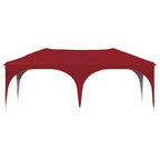 Pop-up Partyzelt 575 x 288 x 245 cm Bordeauxrot Oxford-Stoff