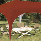 Pop-up Partyzelt 575 x 288 x 245 cm Terrakotta Oxford-Stoff