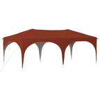 Pop-up Partyzelt 575 x 288 x 245 cm Terrakotta Oxford-Stoff