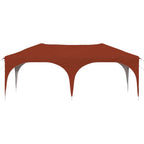 Pop-up Partyzelt 575 x 288 x 245 cm Terrakotta Oxford-Stoff