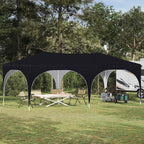 Pop-up Partyzelt 575 x 288 x 245 cm Schwarz Oxford-Stoff