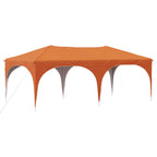 Pop-up Partyzelt 575 x 288 x 245 cm Orange Oxford-Stoff