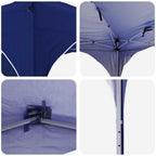 Pop-up Partyzelt 575 x 288 x 245 cm Blau Oxford-Stoff
