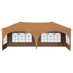 Pop-up Partyzelt 575 x 288 x 245 cm Beige Oxford-Stoff