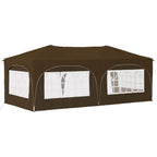 Pop-up Partyzelt 575 x 288 x 245 cm Taupe Oxford-Stoff